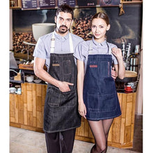 Load image into Gallery viewer, DENIM UTILITARIAN APRON